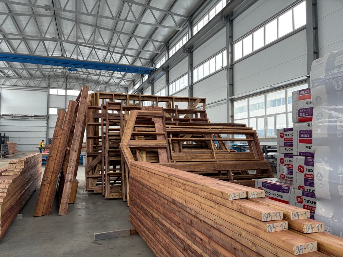 Производство — склад и заготовки каркасов