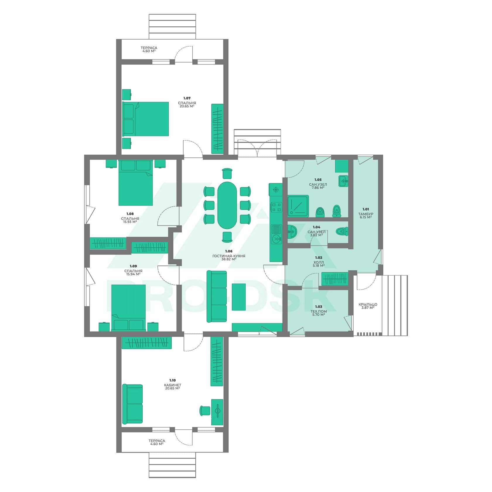 Б-162 — планировка 1