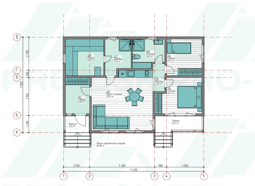 Б-89 — планировка 1