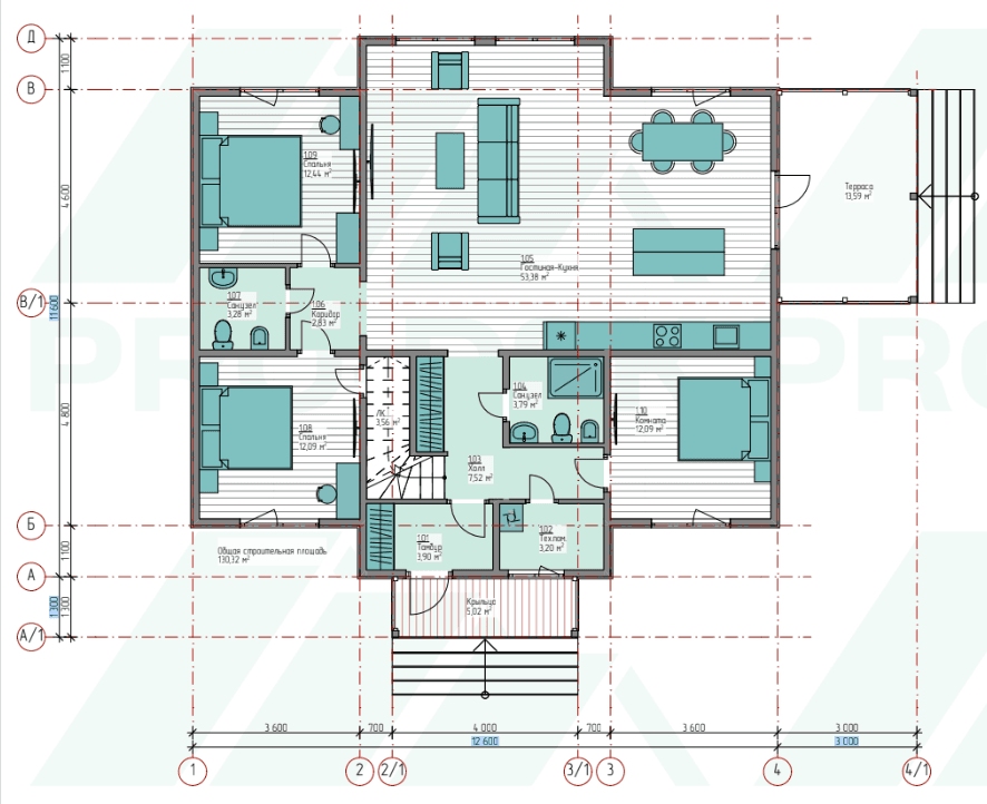 И-260 — планировка 1