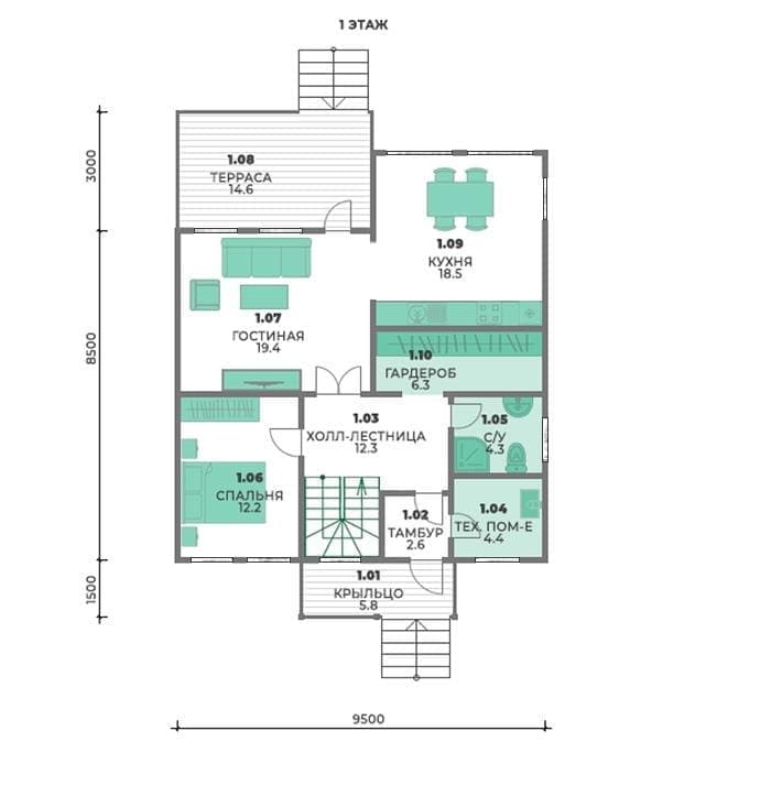 М-200 — планировка 1